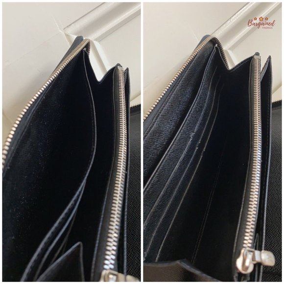 Authentic Louis Vuitton Damier Graphite Canvas Zippy Organizer Large Wallet - Picture 10 of 12